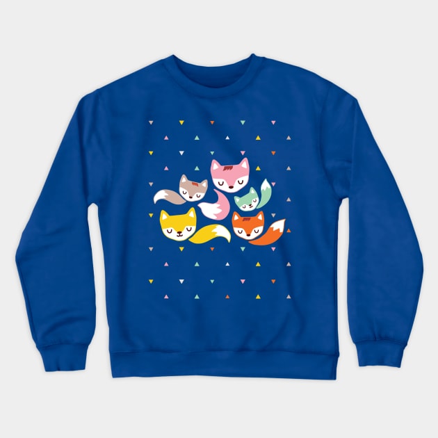 The Fantastic Foxes III Crewneck Sweatshirt by littleoddforest